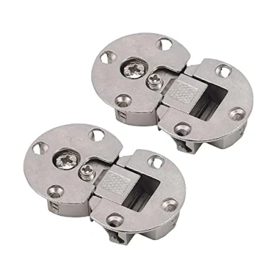Image of KAFENDA 2 Pieces 90 Degree Hinge,Hinges for Kitchen cabinets, Drop Down Hinge, Double Cup Hidden Hinges Cabinet Doors, Door Hinges, Flat