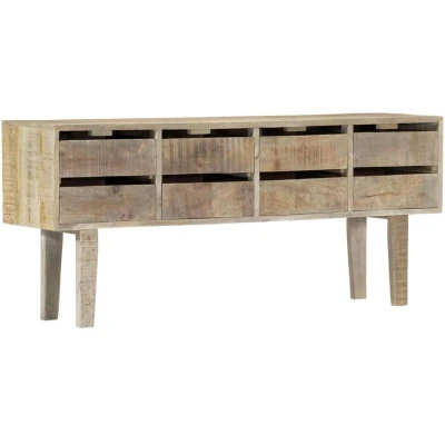 Image of vidaXL Sideboard 140x30x60 cm Solid Mango Wood