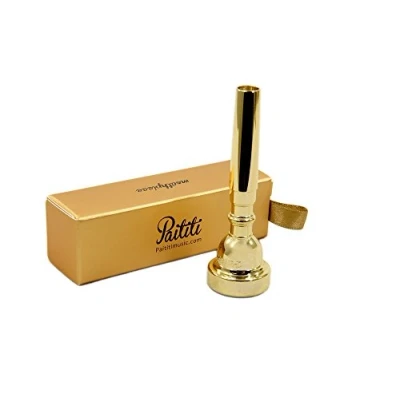 Image of Paititi Gold Plated Bb 5C Trumpet Mouthpiece