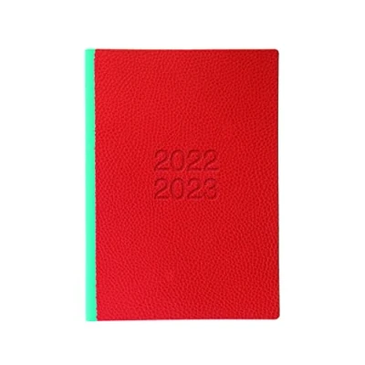 Image of Letts of London Two Tone A5 Academic 22.23 Week to View Diary red &amp; Blue