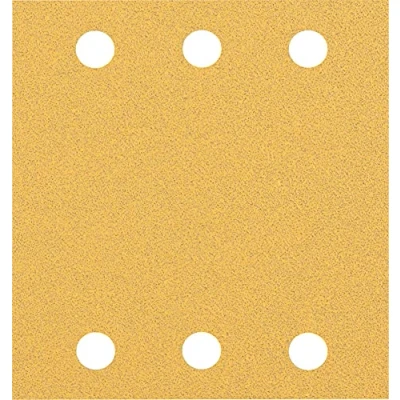 Image of Bosch Professional 10x Expert C470 Sandpaper (for Hardwood, Paint on wood, 115x107 mm, Grit 80, Accessories Orbital Sander)