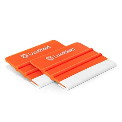 Image of Luxshield Foil Squeegee Mini 2 Pack with Imitation Leather Edge Tool for Autofolierung Tinted Window Wrapping