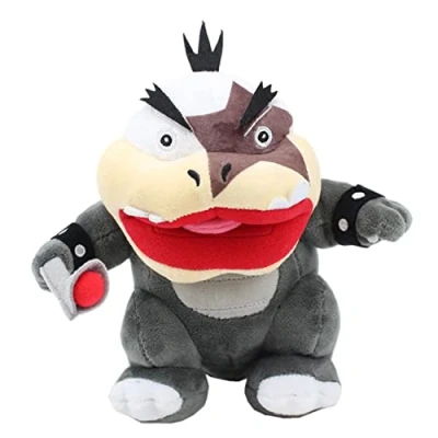 Image of Cartoon Koopaling Morton Plush Toy Baby Bowser Jr Koopa Soft Stuffed Animal Doll 9&#039;&#039; Figure