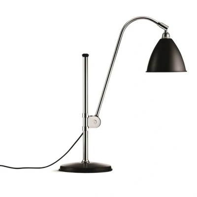 Image of GUBI Bestlite BL1 table lamp chrome/black