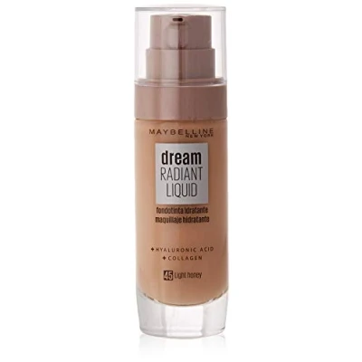 Image of Maybelline New York Dream Radiant Liquid Foundation, 045 Light honey, 30 ml