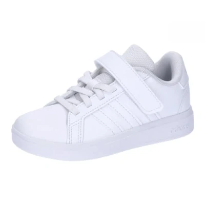 Image of adidas Unisex Grand Court 2.0 Shoes Children, Cloud White/Cloud White/Grey one, 12 UK