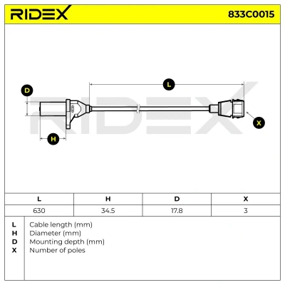 Image of 1920EW, 1920K, 1920KS Impulse Sensor FEBI BILSTEIN 40085 FIAT: Grande Punto Hatchback, Doblo I Estate, Hatchback