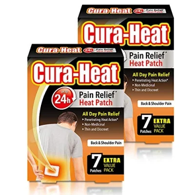 Image of Cura Heat Back and Shoulder Pain Patch 7 Patches Targeted Relief up to 24h Penetrating Action