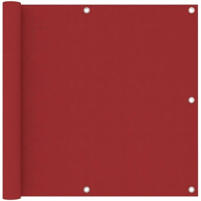 Image of vidaXL Balcony Screen Red 90x500 cm Oxford Fabric