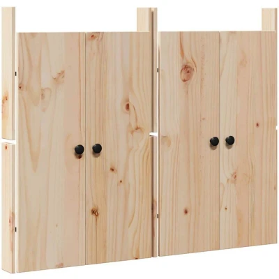Image of vidaXL Outdoor Kitchen Doors 2 pcs 50x9x82 cm Solid Wood Pine