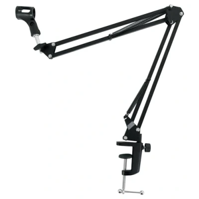 Image of Rockville Microphone Boom Arm Studio Podcast USB Mic Stand+Desk Clamp (30&quot;)
