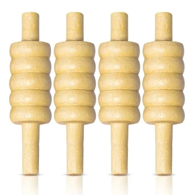 Image of ND Sports Heavy Wooden Cricket Bails Set Of 4,One Size,Multi coloured
