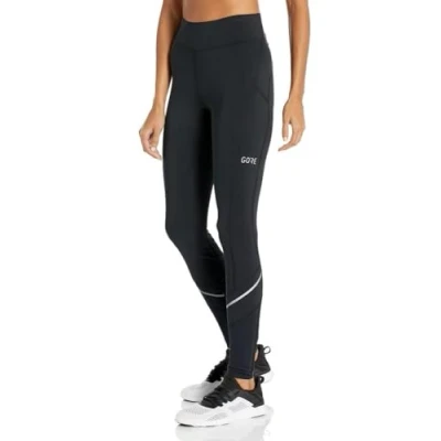 Image of GORE WEAR Women&#039;s Cycling Leggings, R3 Mid Tights, Black, 38