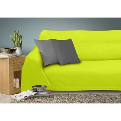 Image of Miracle Home Caiman Multi Purpose Quilt, 100% Cotton, Pistachio, 220 x 260 cm