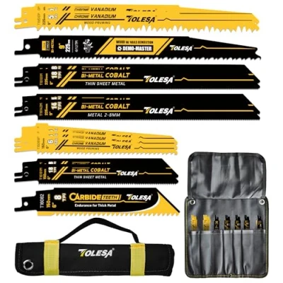 Image of TOLESA 13pc Demolition reciprocating Saw Blade Set