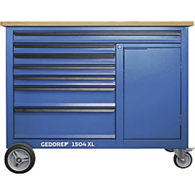 Image of EUROKRAFTpro Mobile Workbench 1504 Extra Large Includes 198 Piece Tool Kit WxD 1250 x 630mm
