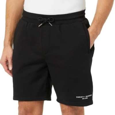 Image of Tommy Hilfiger Men Small Logo SweatShorts SweatShorts, Black, XS