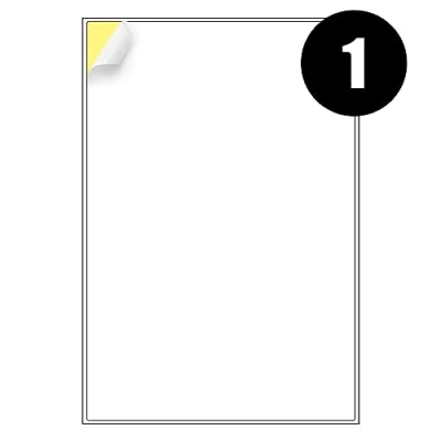 Image of A4 Labels 1 Per Sheet, 20 Sheets Sticky Label, Address Labels, Printer iSOUL Self Adhesive Printable Sticker Paper for Printing, Laser Stickers [Quickdry]