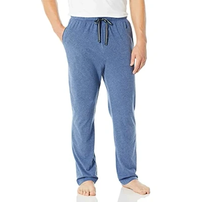 Image of Nautica Men&#039;s Soft Knit Sleep Lounge Pant Pajama Bottom, Blue Indigo Heather, Medium