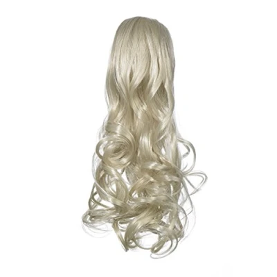 Image of Love Hair Extensions Gushy Bird Crocodile Clip Synthetic Ponytail Colour 16 Sahara Blonde 14 Inch