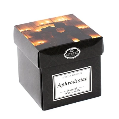 Image of Mystix London Aphrodisiac Scented Candle Large 29cl Best Aroma for Home, Kitchen, Living Room and Bathroom Perfect as a Gift Reusable Glass Jar