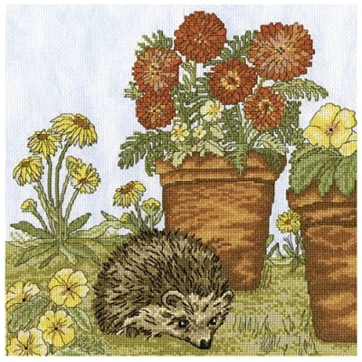 Image of Bothy Threads Pot Garden Counted Cross Stitch Kit