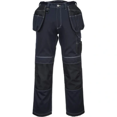 Image of Portwest T602 Reinforced Durable PW3 Holster Work Trouser Navy/Black Short, 41