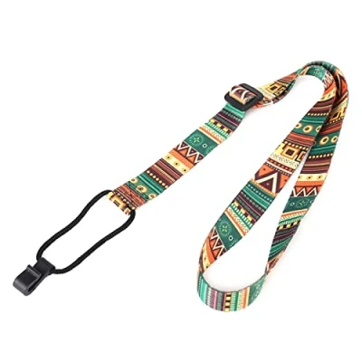 Image of YOUNAFEN Ukulele Strap Adjustable Shoulder with J Hook Ethnic Belts Clip on Guitar Accessories for Kids