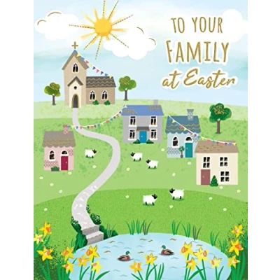 Image of Easter Card to A Family 8 x 6 inches Regal Publishing