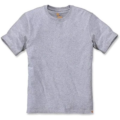 Image of Carhartt Men&#039;s Relaxed Fit Heavyweight Short Sleeve T Shirt, Heather Grey, XL