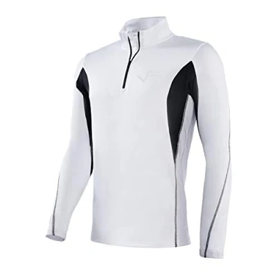 Image of Black Crevice Mens Ski Turtleneck White/Black XXL