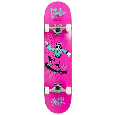 Image of Enuff Skully Complete Skateboard (7.25&quot; x 29.5&quot;, Pink)