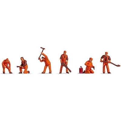 Image of Noch 38012 Track Workers (6) Hobby Figure Set
