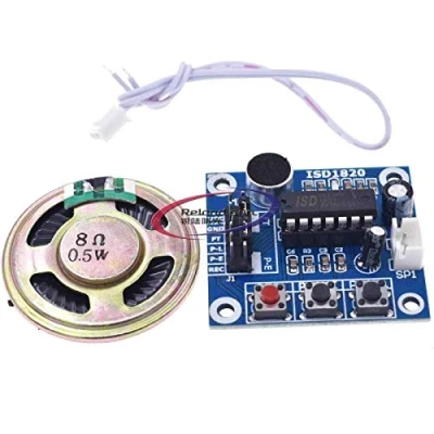 Image of ISD1820 Audio Sound Voice Recording Playback Module With Mic + Loudspeaker Speaker
