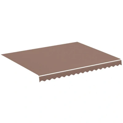 Image of vidaXL Replacement Fabric for Awning Brown 3x2.5 m