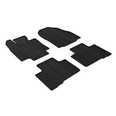 Image of GLEDRING 0699 Set of Rubber Mats for Toyota Highlander Including Hybrid 2021 (T Profile 4 Pieces + Mounting Clips)