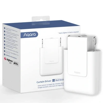 Image of AQARA Smart Curtain Motor E1(Rod Version, 1 Pack), REQUIRES Zigbee 3.0 HUB, Electric Driver for Remote Control and Home Automation, Support HomeKit, Alexa, Google Assistant IFTTT