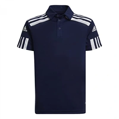Image of adidas Unisex Kids Squadra 21 Polo Shirt (Short Sleeve), Team Navy Blue/White, 7 8 Years