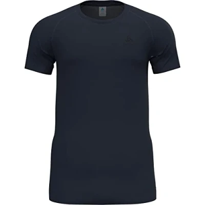 Image of Odlo Men Functional Underwear Short Sleeve Shirt ACTIVE F DRY LIGHT ECO, dark sapphire, XL