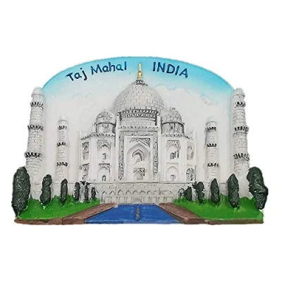 Image of 3D Taj Mahal India Souvenir fridge magnet,Home &amp; kitchen decoration refrigerator magnet