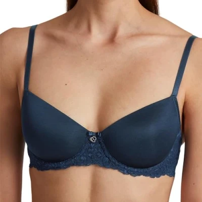 Image of CALIDA Women&#039;s Sensual Secrets Bra, Opaque, Peacoat Blue, 36B