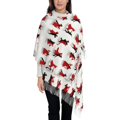 Image of OKFSTY Ballroom Dance Cashmere Scarf Wrap Shawl,Scarf For Women Neck Winter Fall Classic Warm