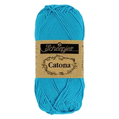 Image of Scheepjes Catona 146 Vivid Blue Yarn 1x50g