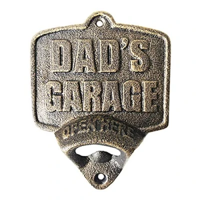 Image of Primus PC5801 Wall Mounted Cast Iron Bottle Opener Rustic Vintage Design (Dad&#039;s Garage)