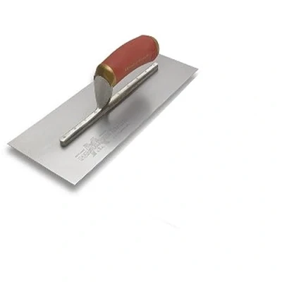 Image of Marshalltown PermaShape Finishing Trowels, DuraSoft Handle, 292mm Length, 121mm Width, Stainless Steel Blade, Flat Style, Made in The USA, 4SSFPD