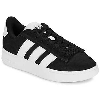 Image of adidas Womens Grand Court Alpha 00s Low Top Trainers Black/White 5