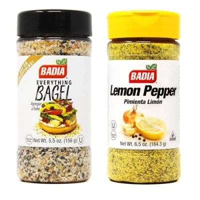 Image of Badia Lemon Pepper Seasoning 184.3g and Everything Bagel 156g