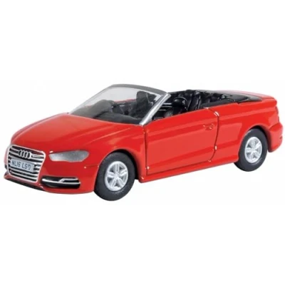 Image of Oxford Diecast 76S3003 Audi S3 Cabriolet Misano Red