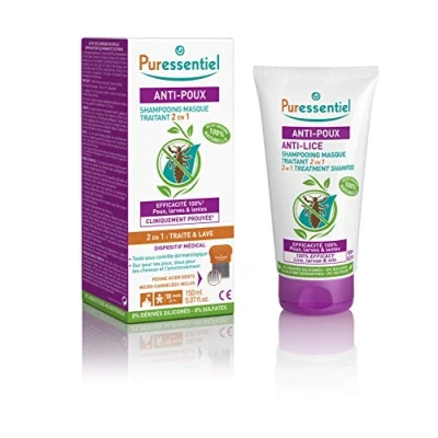 Image of Anti Lice 2 In 1 Treatment Shampoo Plus Comb Puressentiel For Unisex 5.07 oz