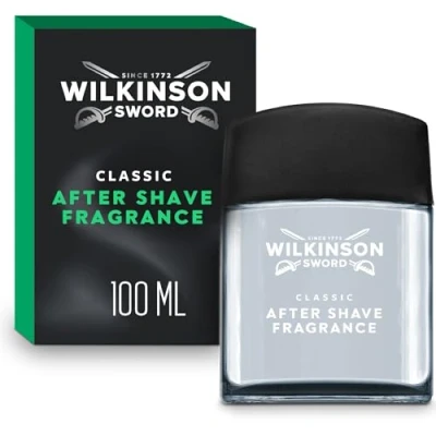 Image of Wilkinson Sword Classic Men&#039;s Aftershave Fragrance, Great Addition to Wash Bags for Grooming, Practical Gifts, Men, 100ml